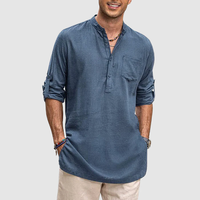 Luxe Beach Henley-skjorte