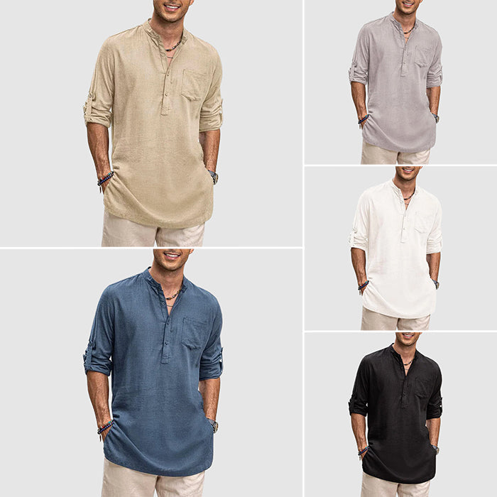 Luxe Beach Henley-skjorte