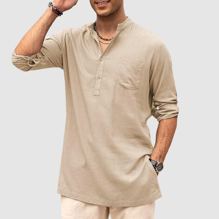 Luxe Beach Henley-skjorte