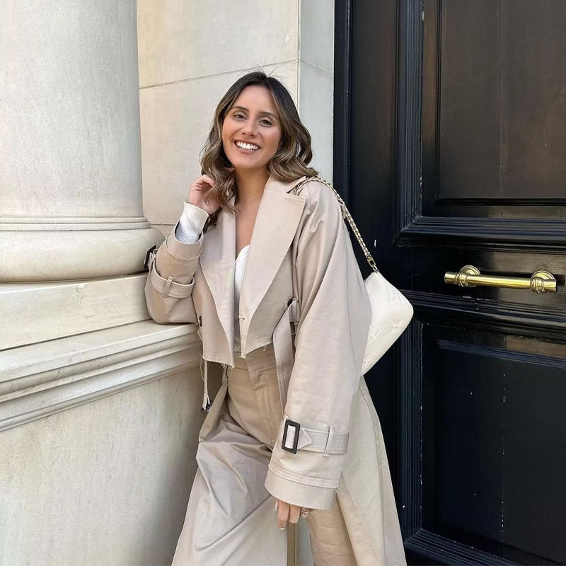 Cropped Trench for kvinner