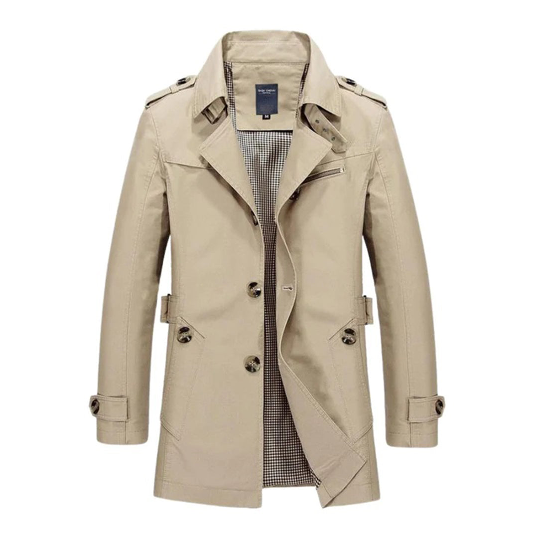 LUCAS | Trenchcoat i smal passform for menn
