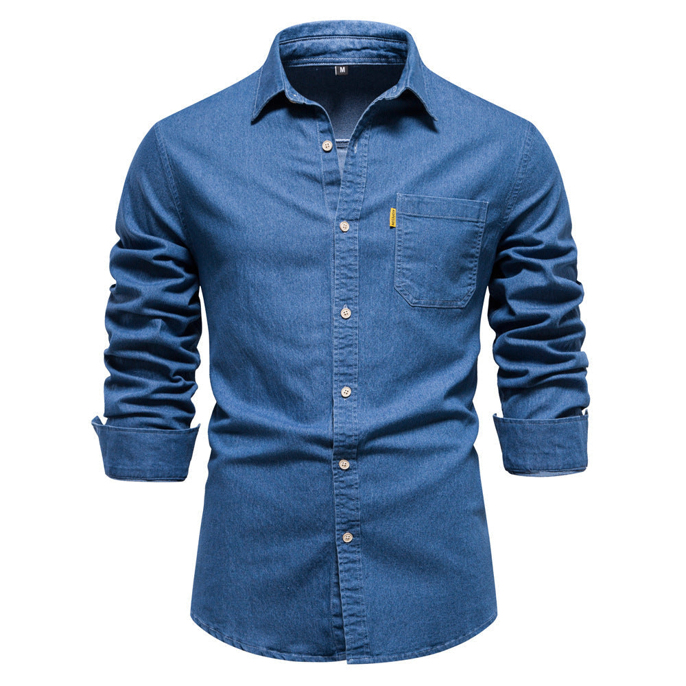 Denimskjorte for menn