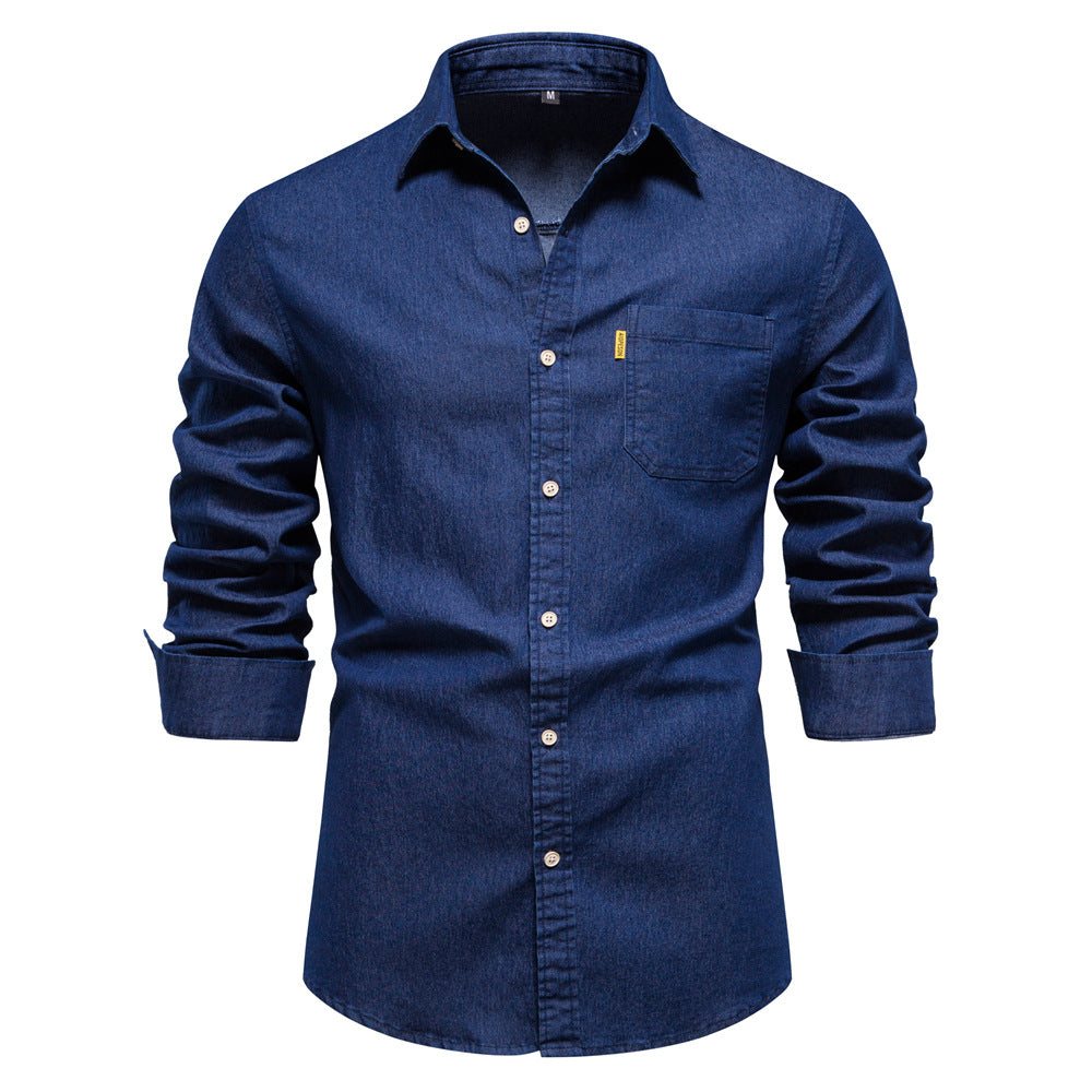 Denimskjorte for menn