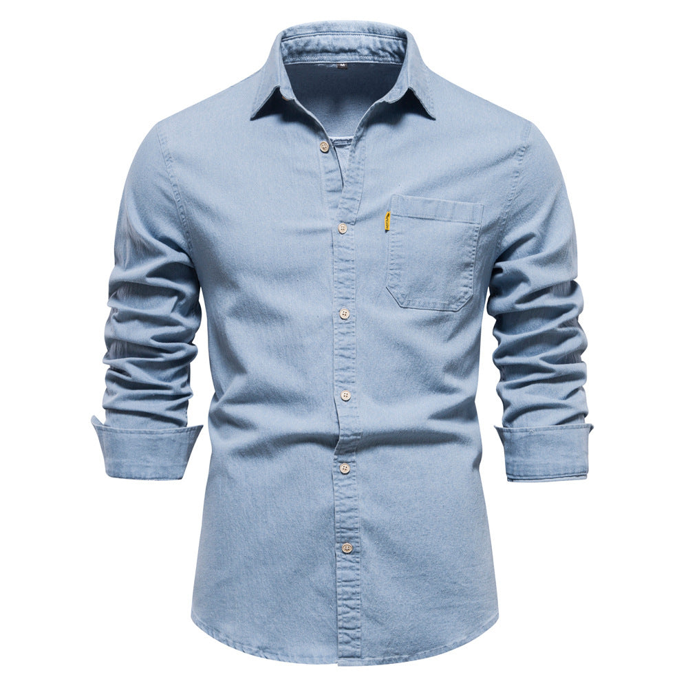 Denimskjorte for menn