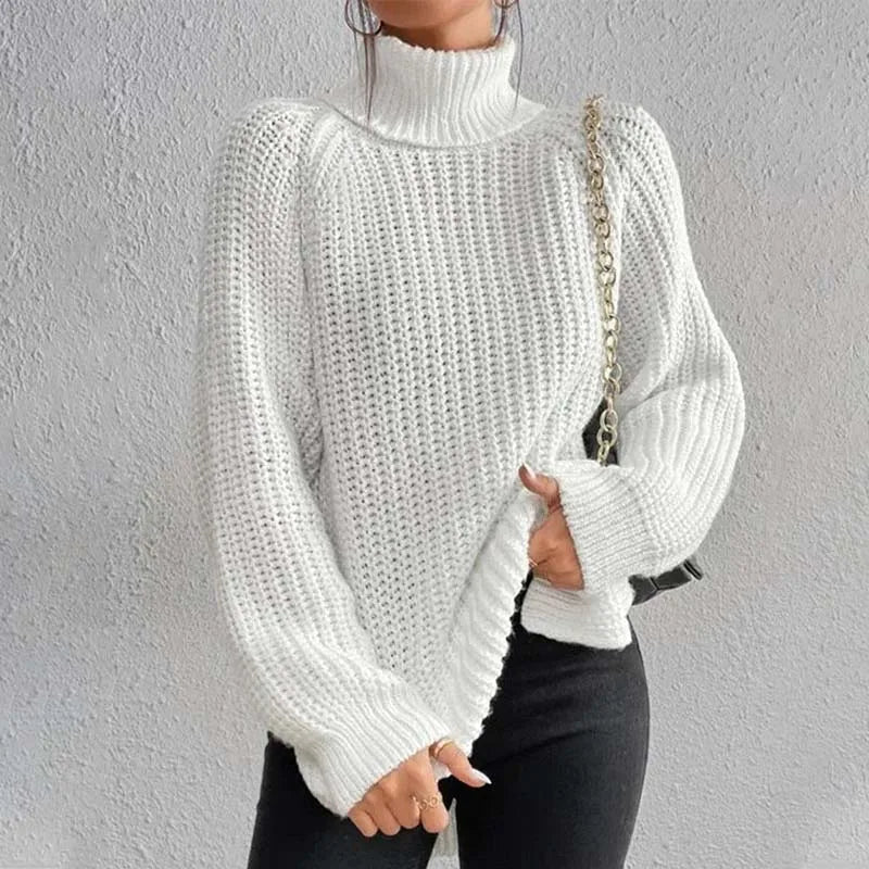 STRIKKET GENSER MED TURTLENECK