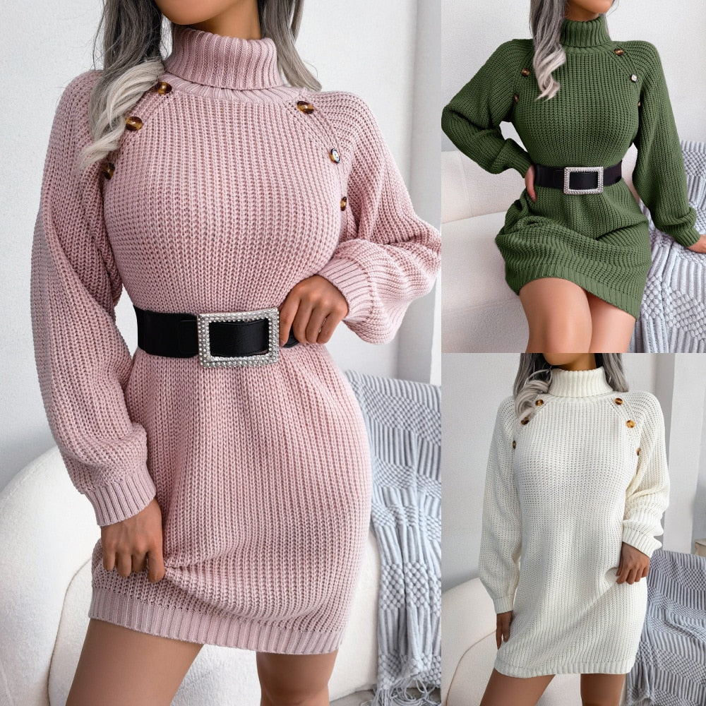 Pia - elegant strikket kjole