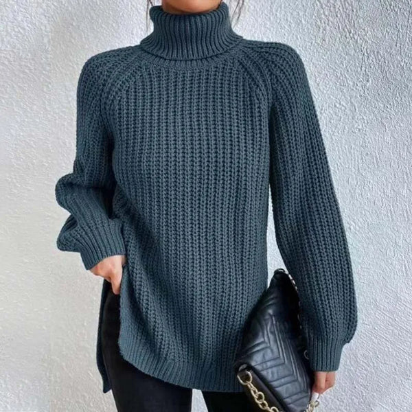 STRIKKET GENSER MED TURTLENECK