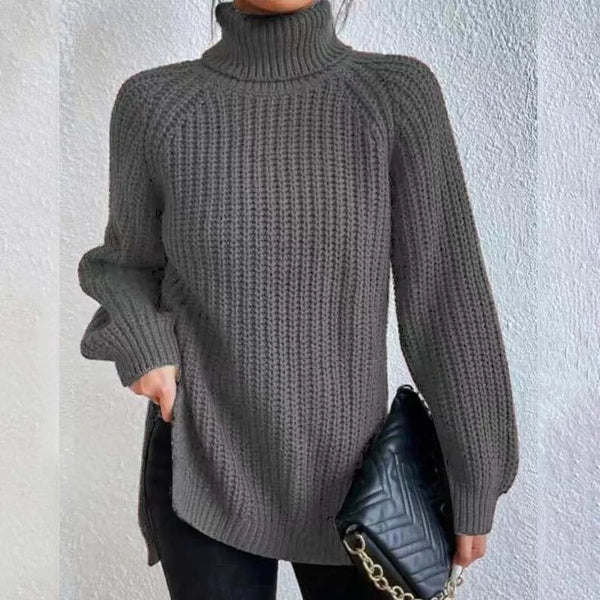 STRIKKET GENSER MED TURTLENECK