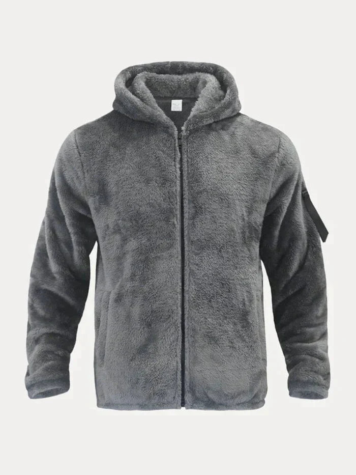 Hettejakke laget av varmende fleece - DAVID