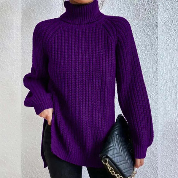 STRIKKET GENSER MED TURTLENECK