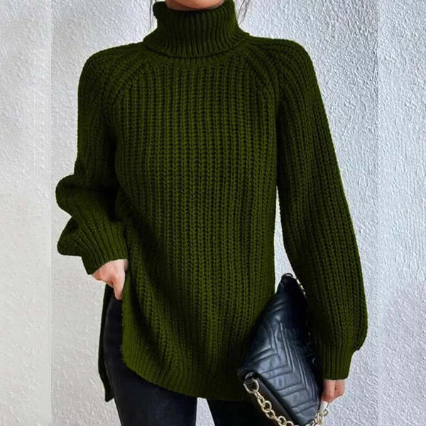 STRIKKET GENSER MED TURTLENECK