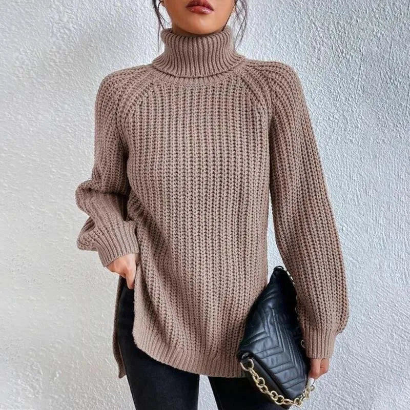 STRIKKET GENSER MED TURTLENECK