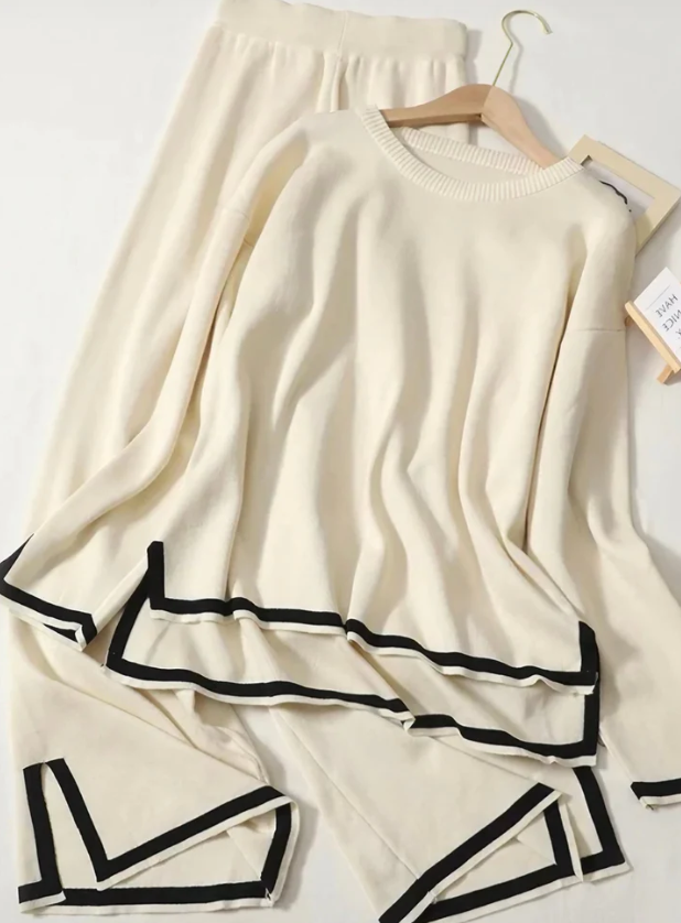 Komfortabelt loungewear-sett for kvinner