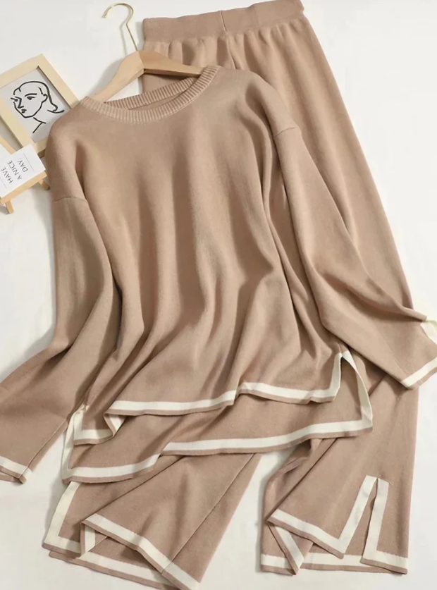 Komfortabelt loungewear-sett for kvinner