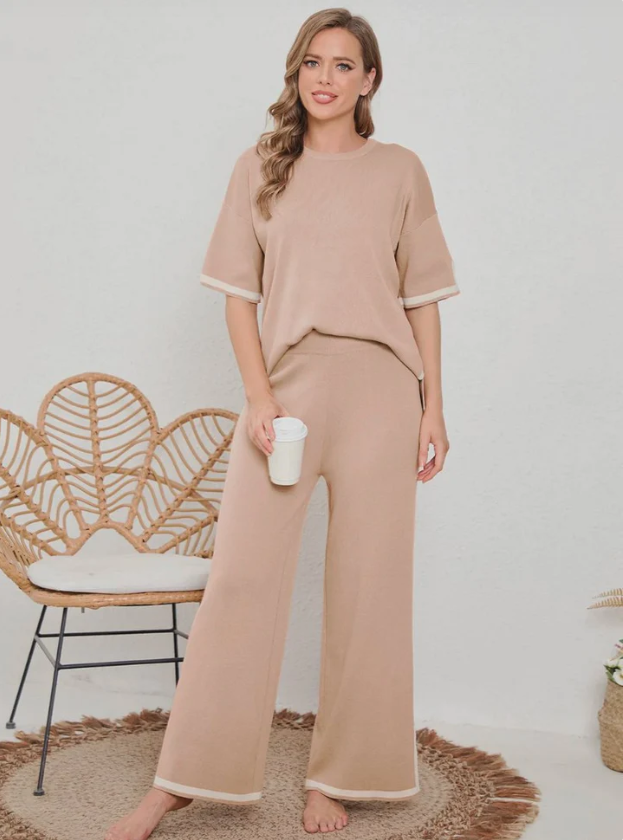 Komfortabelt loungewear-sett for kvinner