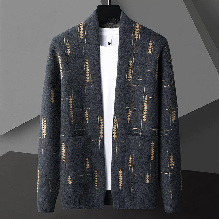 Vinterjakke i cardigan