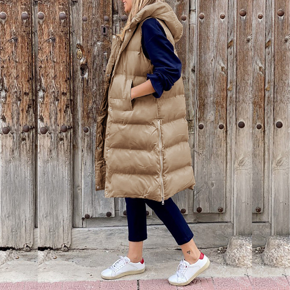 Maple - Lang, moderne jakke med hette