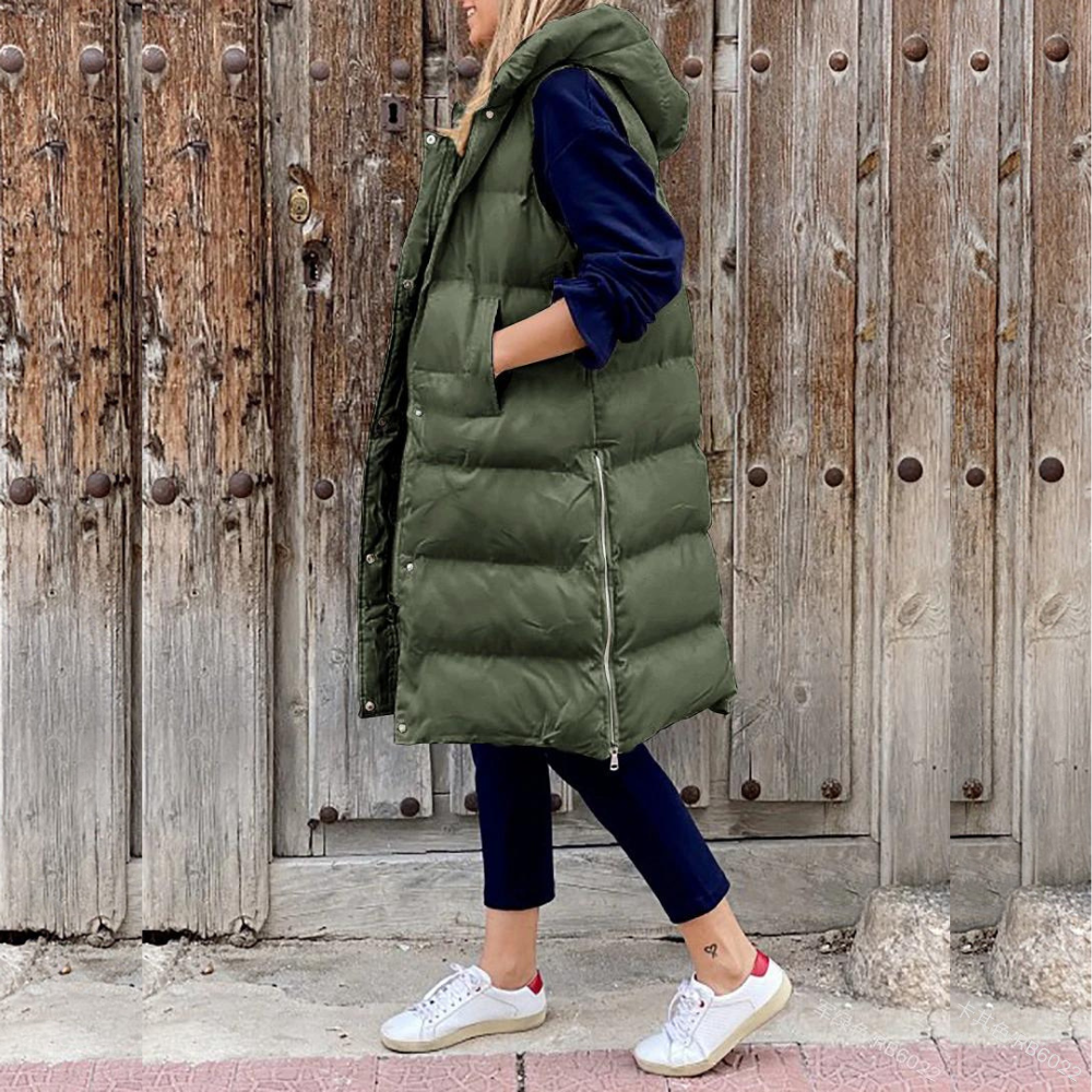 Maple - Lang, moderne jakke med hette