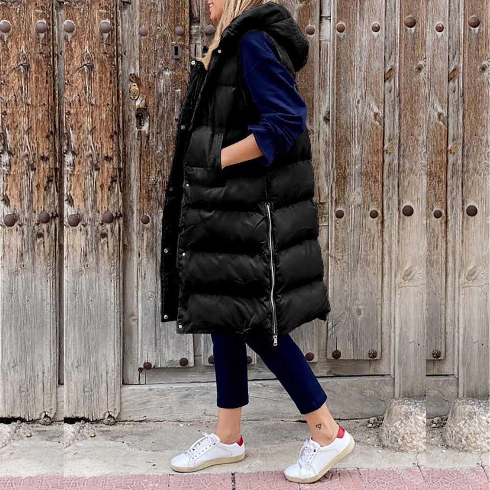 Maple - Lang, moderne jakke med hette