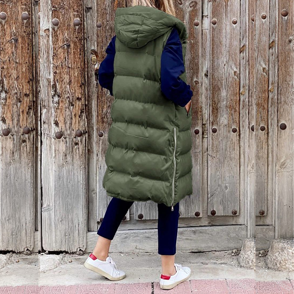 Maple - Lang, moderne jakke med hette