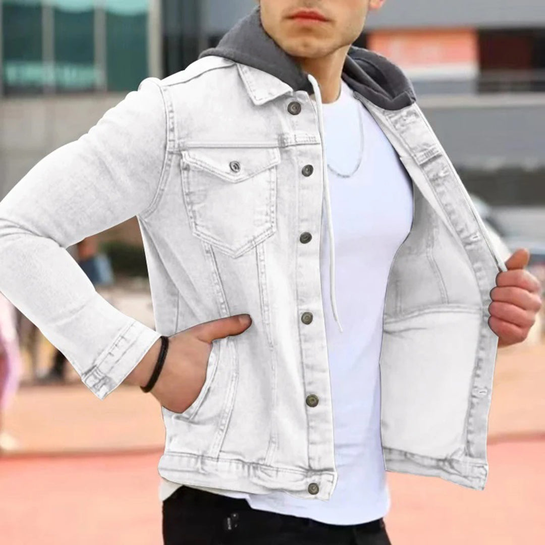 RAYANE - Denimskjorte med hette