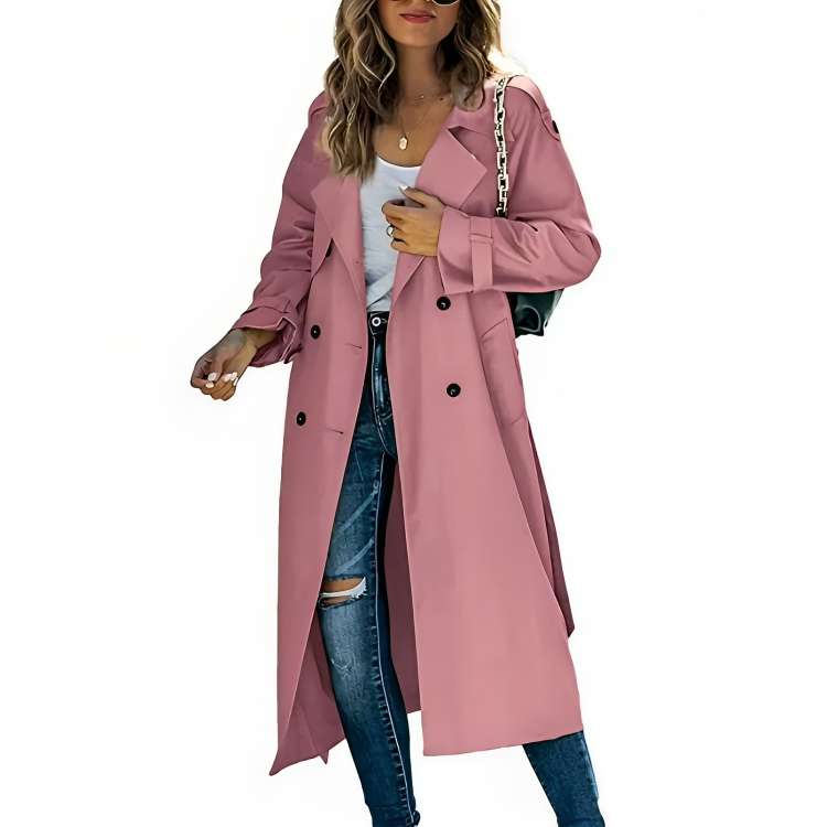 Elegant Windbreaker Trenchcoat for kvinner