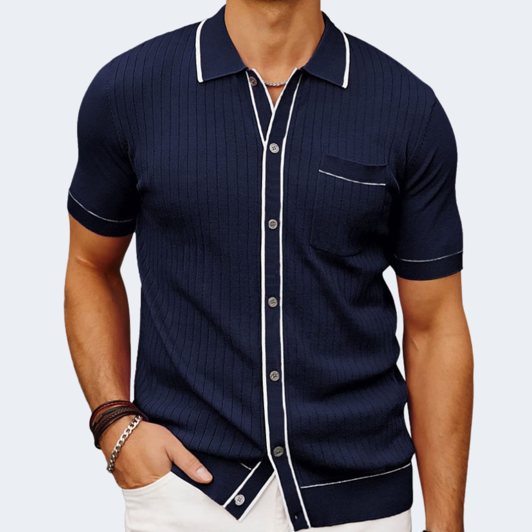 Giovanni Classic ribbet skjorte