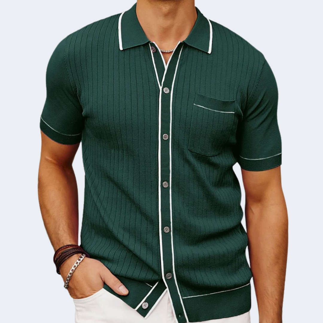 Giovanni Classic ribbet skjorte