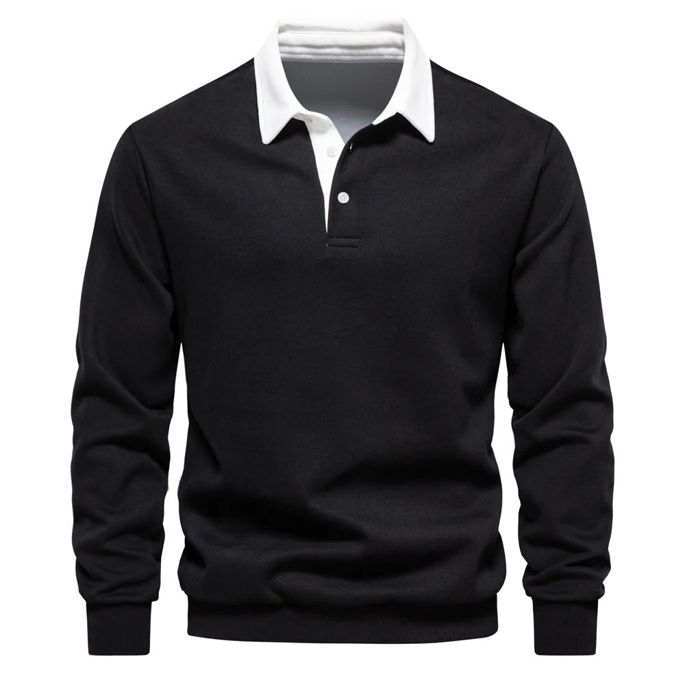 Autumn Polo Sweatshirt Genser for menn