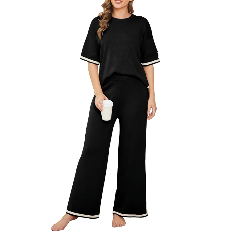 Komfortabelt loungewear-sett for kvinner