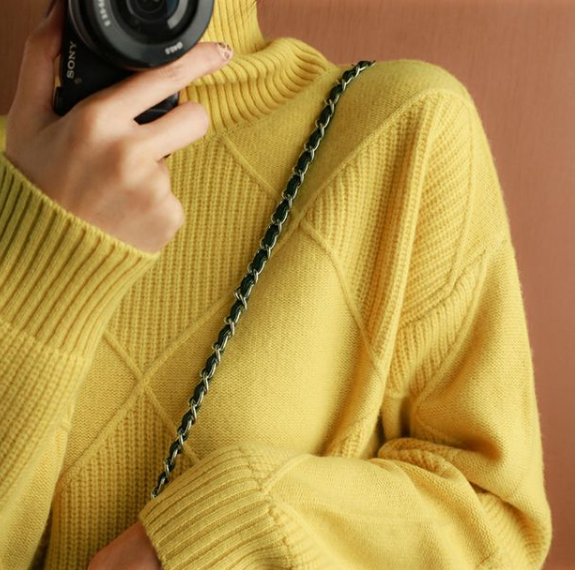 GISELE | Varm strikket genser med rullekrage