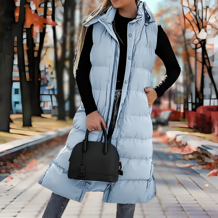 Winter wonderland Vest med hette Yttertøy for kvinner Parka