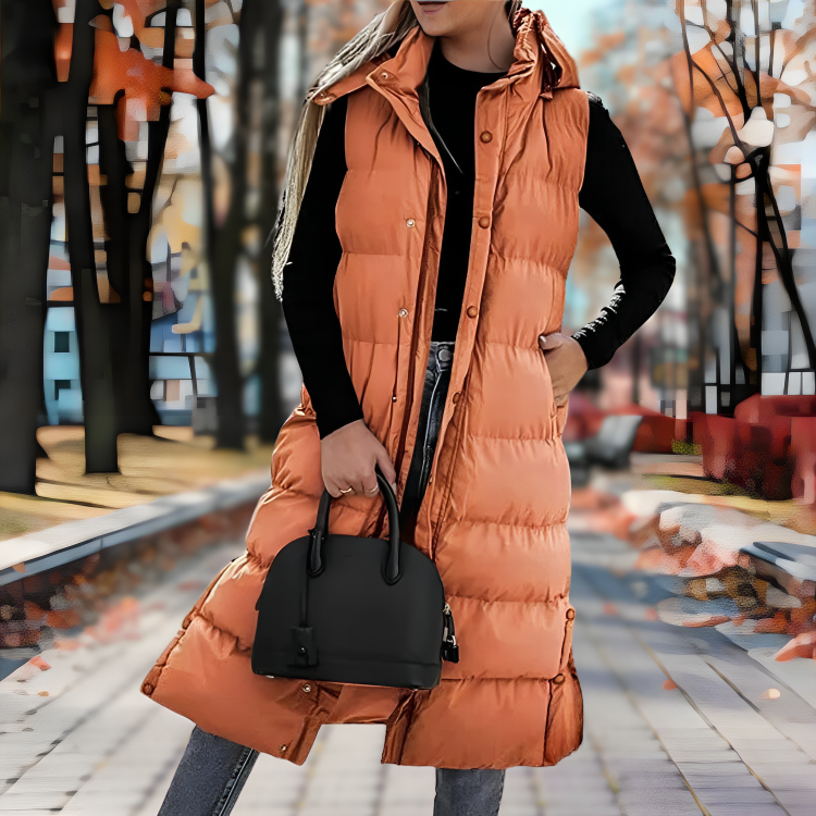 Winter wonderland Vest med hette Yttertøy for kvinner Parka