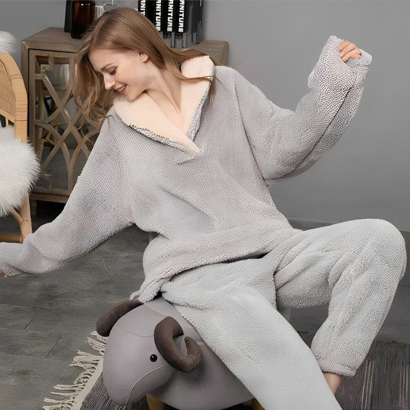 NALA - Fleece-pyjamassett for kvinner | Senk strømregningen!