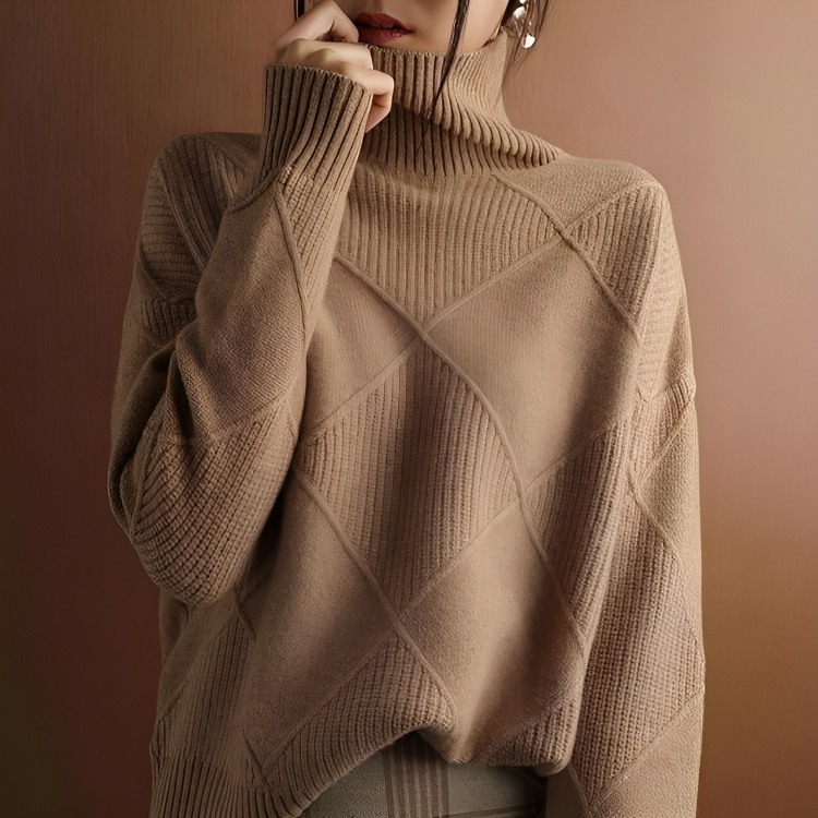 Fashion Turtleneck-genser for kvinner