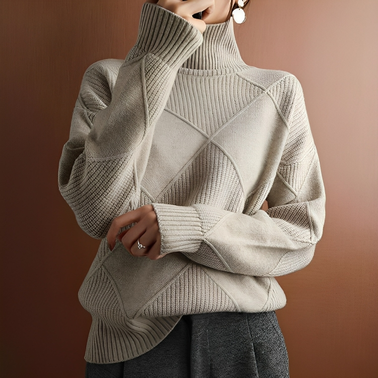 Fashion Turtleneck-genser for kvinner