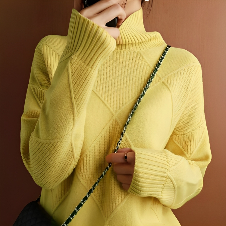 Fashion Turtleneck-genser for kvinner