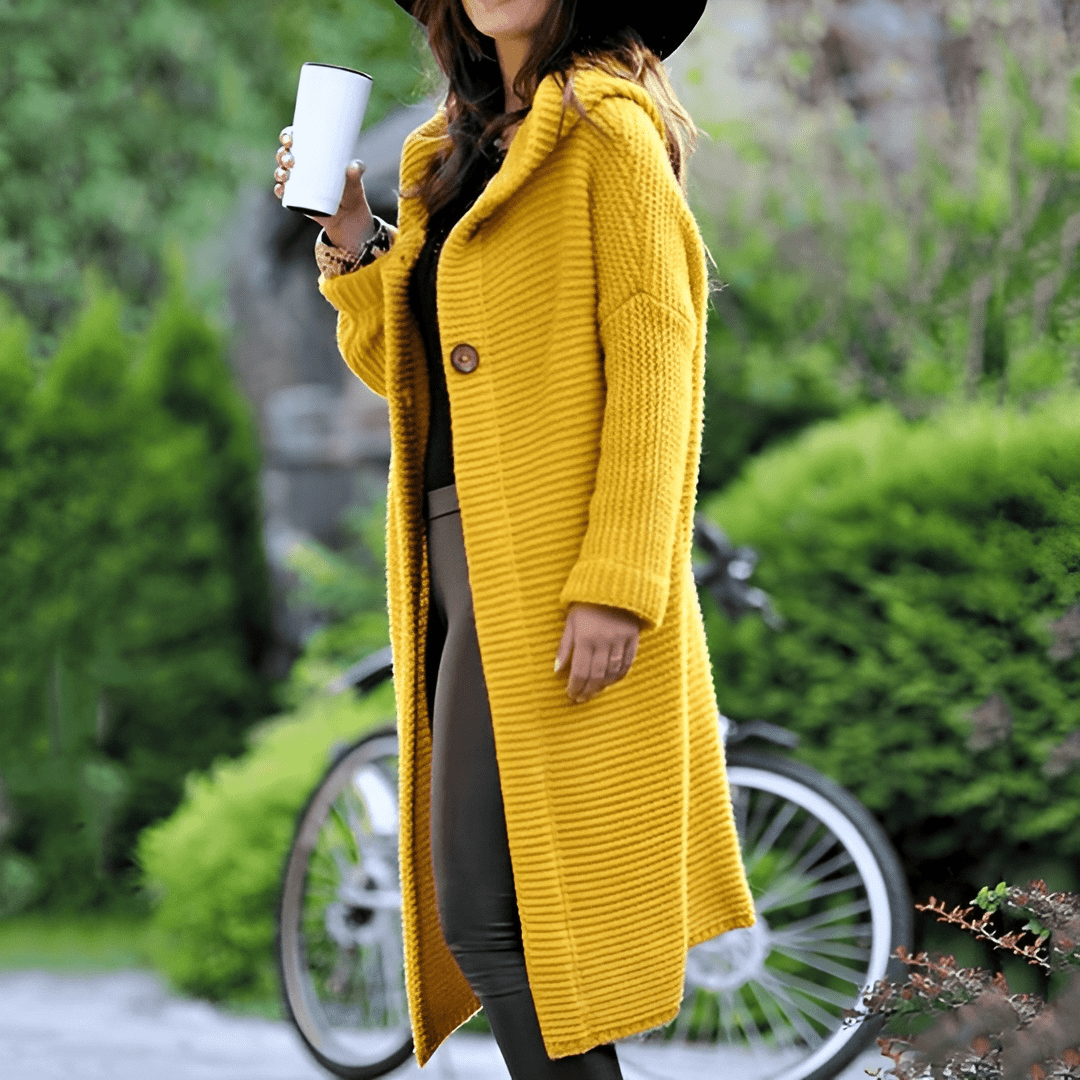 Ivy - Lang strikket vest