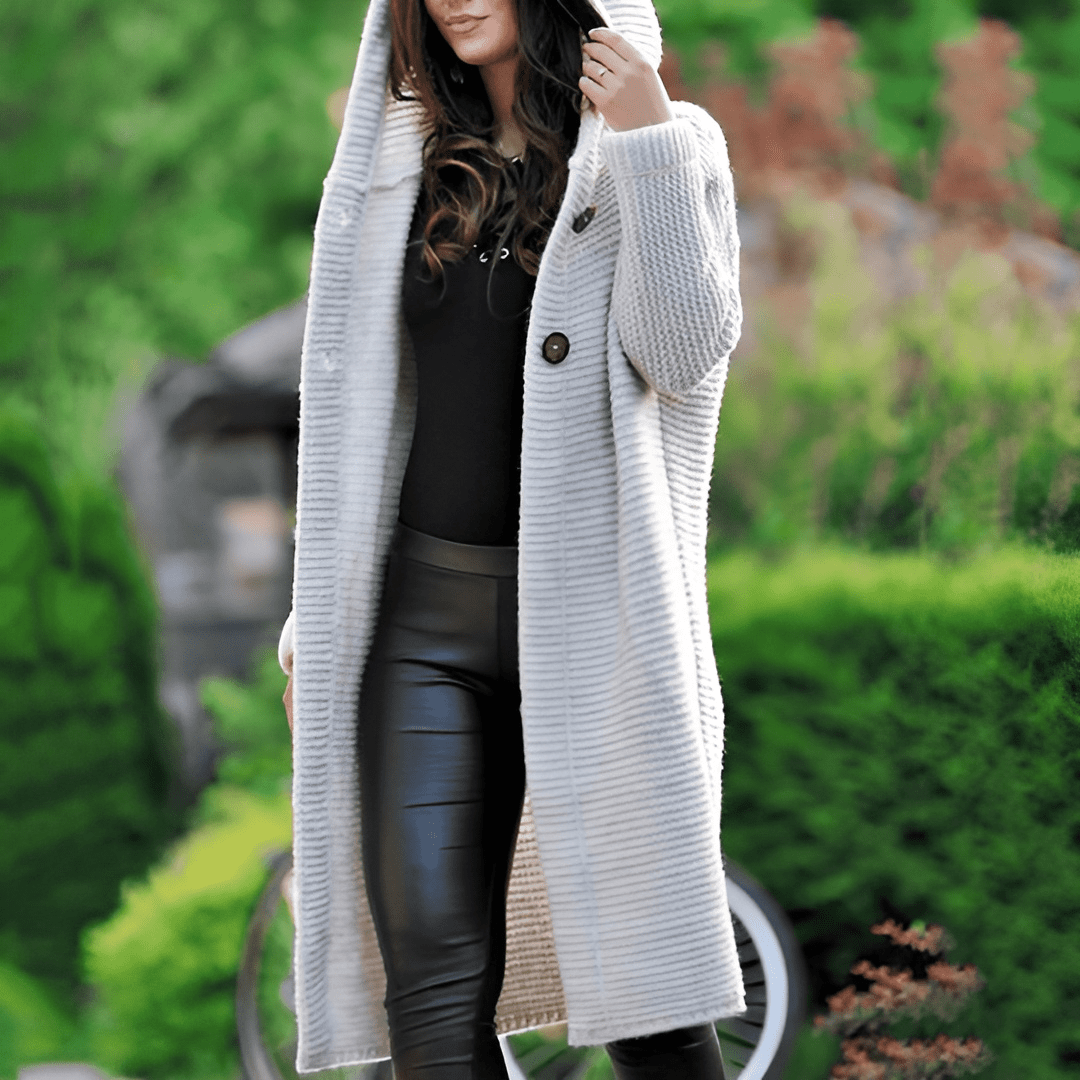 Ivy - Lang strikket vest