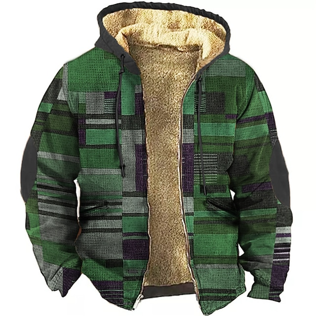 John - VESTE I FARGEBLOKK MED CAPOUCHON
