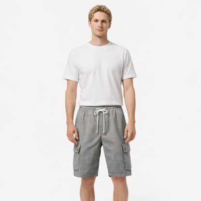 Linshorts til Herre – Pustende Sommerfavoritt med Elastisk Midje