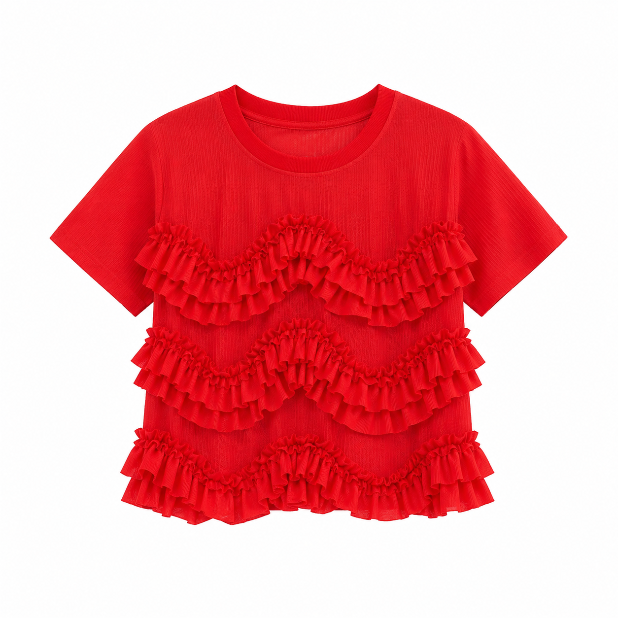 Stretch Mesh Blonde T-skjorte til Dame – Original Sommertopp