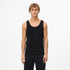 Vintage Tank Top til Herre – 280gsm Ermeløs T-skjorte for Sommer og Trening – Kullsvart