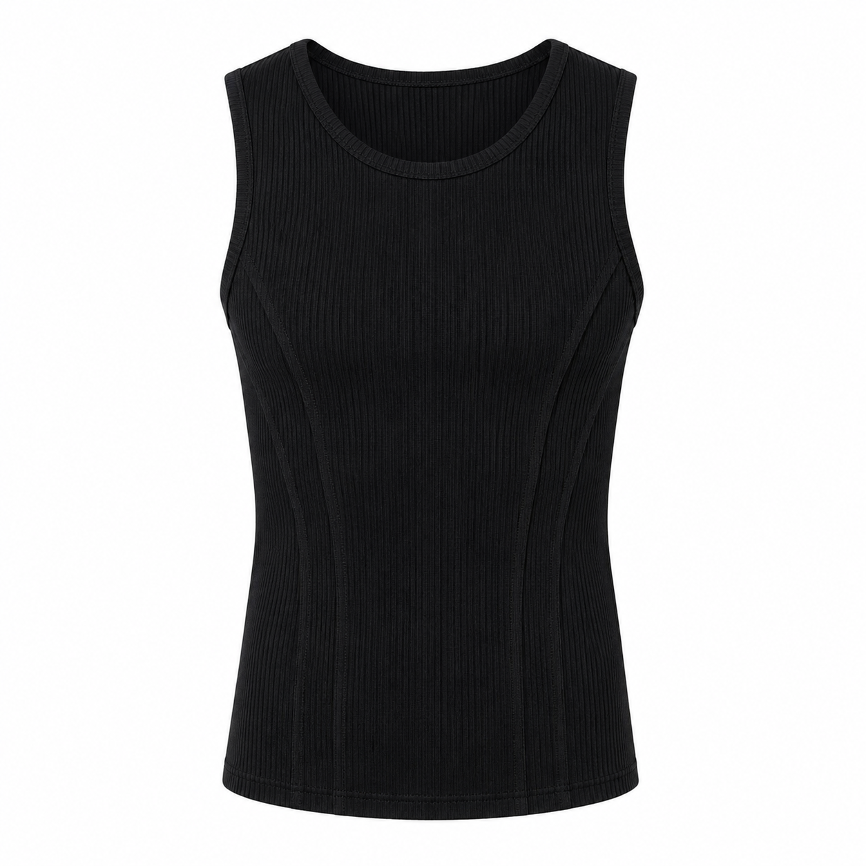 Ribbet Tank Top til Herre – Pustende Treningsvest for Gym og Sport
