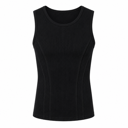 Ribbet Tank Top til Herre – Pustende Treningsvest for Gym og Sport