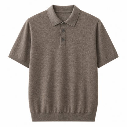 Kasjmir Polo T-skjorte til Herre – 100% Ren Kasjmir &amp; Premium Komfort
