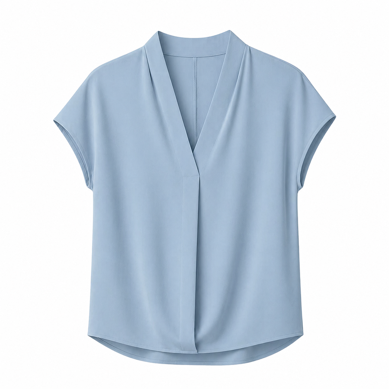 V-hals T-skjorte til Dame – Stretch &amp; Minimalistisk Design