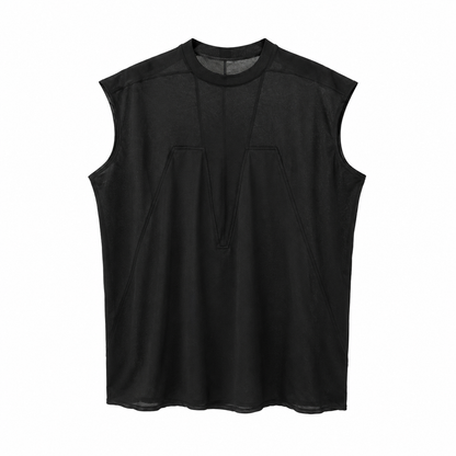 Oversized Tanktopp til Herre – Ermeløs Topp i Streetwear-stil