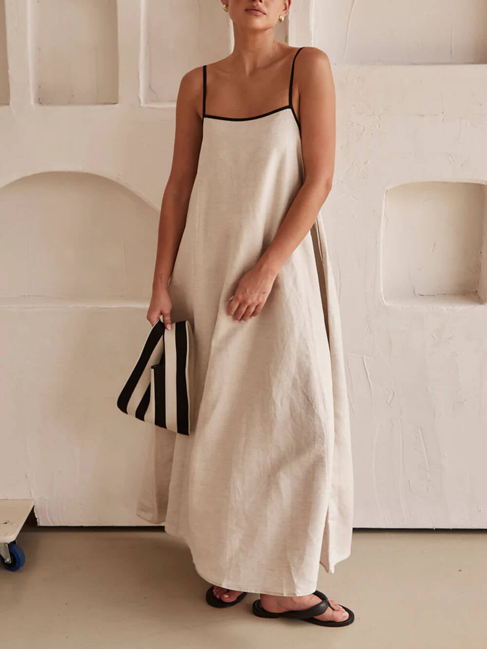 Gwendolynne | Comfy Contrast-kjole med seler
