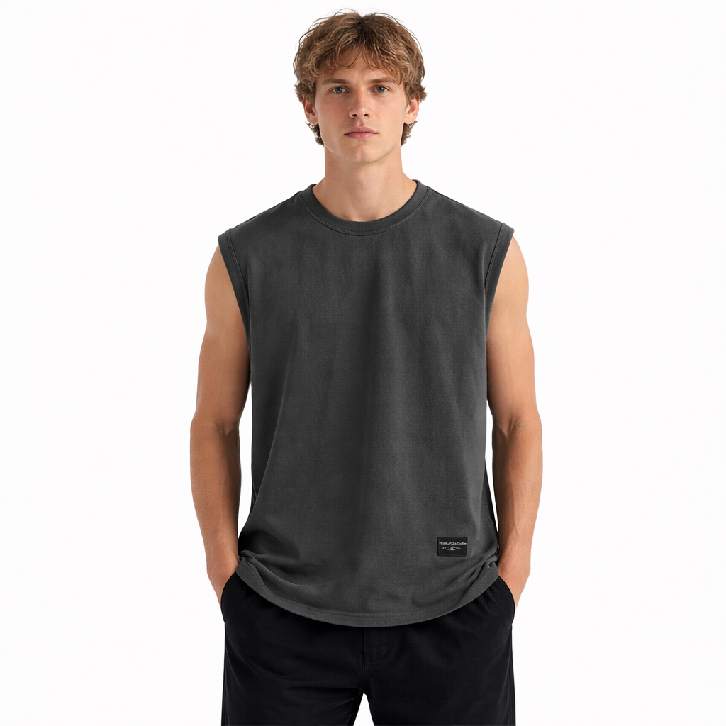 Piké Singlet til Herre – Pustende &amp; Sporty Basic Tank Top